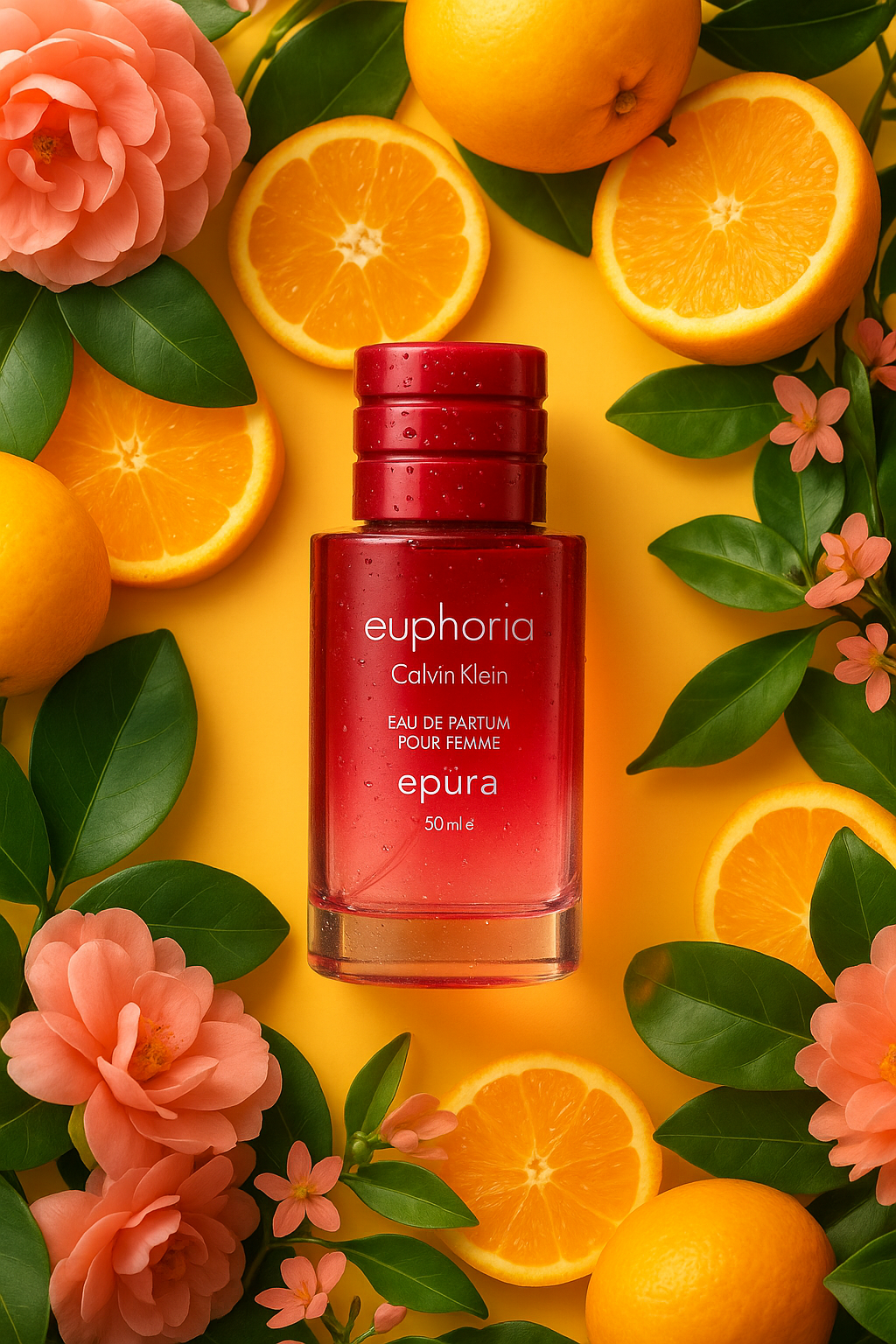 ادوپرفیوم مینیاتوری زنانه پورا رایحه euphoria Calvin klien حجم ۳۵ میل